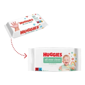 Вологі серветки дитячі Huggies All over clean №56