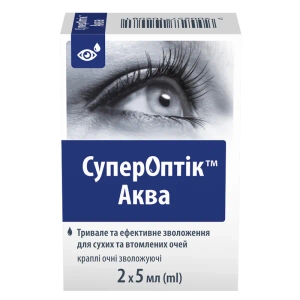 СуперОптік Аква очні краплі 5 мл №2