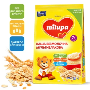 Каша Milupa безмолочна суха швидкорозчинна мультизлакова 170 г