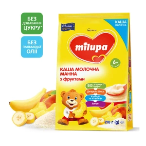 Каша молочна суха Milupa манна для дітей від 6 місяців 210 г