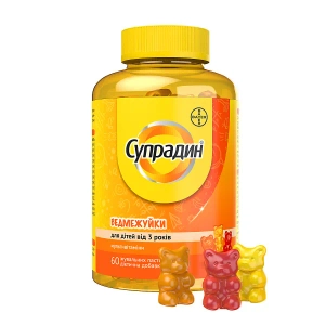 Супрадин Ведмежуйки пастилки жувальні №60