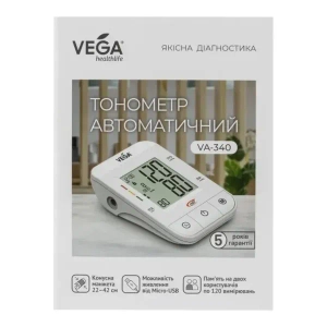 Автоматический тонометр VEGA VA-340