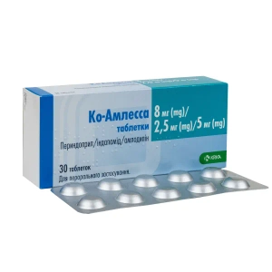 Ко-амлесса таблетки 8мг/2,5мг/5мг блістер №30