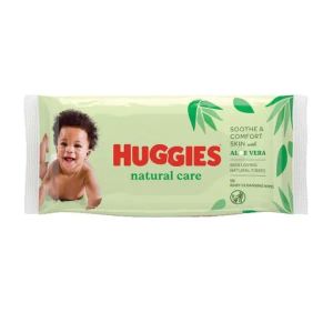 Влажные салфетки Huggies natural care алоэ №56