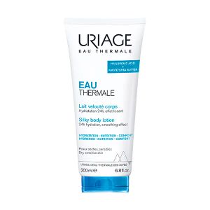 Шовковисте молочко для тіла Uriage Eau Thermale зволоження та пом'якшення 24 години для сухої шкіри 200 мл