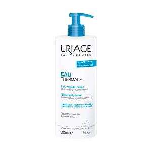 Шовковисте молочко для тіла Uriage Eau Thermale зволоження та пом'якшення 24 години для сухої шкіри 500 мл