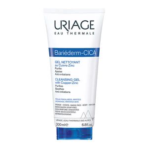 Очищающий гель для тела Uriage Bariederm-Cica Барьедерм Цика Гель с Cu-Zn для сухой и атопичной кожи 200 мл