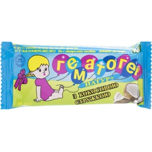 Гематоген натур + з кокосовою стружкою 40 г