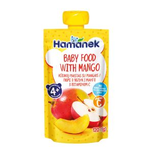 Пюре Hamanek яблуко та манго пауч 120 г