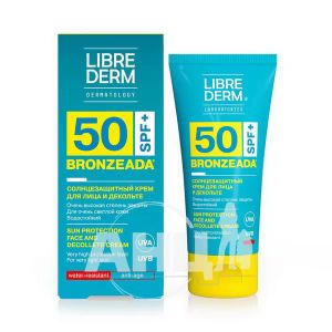 Сонцезахисний крем для обличчя Librederm Bronzeada SPF 50 50 мл