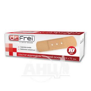 Пластырь dr.frei тканный 19х72 №10