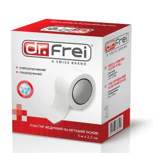 Пластырь медицинский на нетканой основе Dr.Frei 5 м х 2,5 см