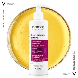 VICHY Деркос Денси Солюшнз, шампунь для восстановления густоти и объема тонких и ослабленных волос, 250 мл