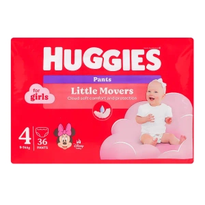 Підгузки-трусики для дівчаток Huggies Pants 4 (9-14 кг) №36