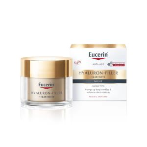 Антивозрастной ночной крем для лица Eucerin Hyaluron-Filler + Elasticity 50 мл