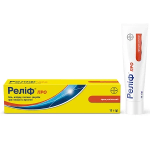 Реліф про крем ректальний туба з аплікатором 15 г