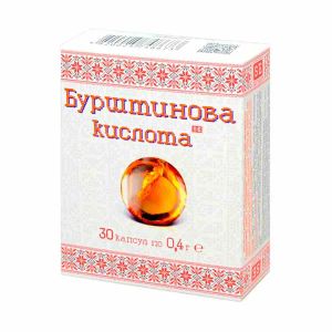 Бурштинова кислота капсули 0,4 г №30