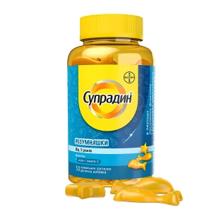 Супрадин Розумняшки вітамінно-мінеральний комплекс пастилки жувальні флакон №30