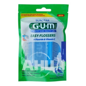 Зубная нить GUM Easy-Flossers фтор №30