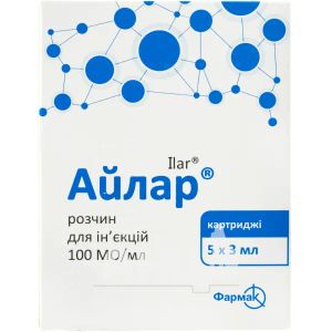Айлар раствор для инъекций 100 ме/мл картридж 3 мл №5