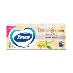 Платки носовые Zewa deluxe чай №100