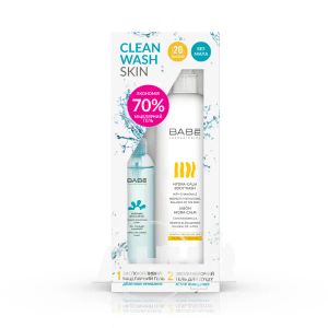 Набор Babe Laboratorios Clean Wash Skin для деликатного очищения лица и тела