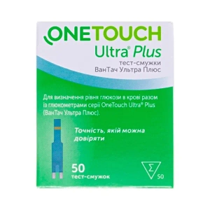 Тест-полоски OneTouch Ultra Plus №50