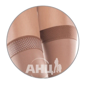 Чулки компрессионные Tiana 27-36мм 340 den бежевые открытые размер 2