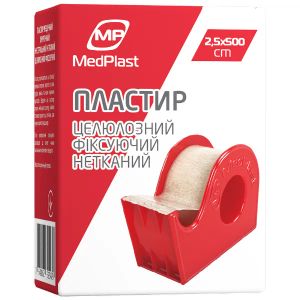 Пластырь МР MedPlast медицинский хирургический нестерильный нетканый целлюлозный фиксирующий 2,5 х 500 см