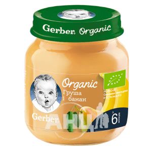 Пюре Gerber груша та банан 125 г