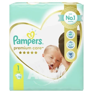 Подгузники детские Pampers Premium Care Newborn 1 №78