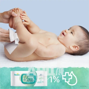 Детские влажные салфетки Pampers Aqua Pure №48