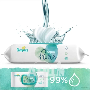 Детские влажные салфетки Pampers Aqua Pure №48