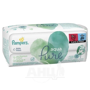 Влажные салфетки Pampers Aqua Pure №2x48