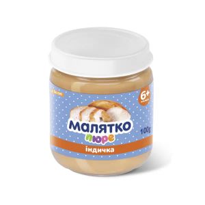 М'ясне пюре Малятко індичка 100 г