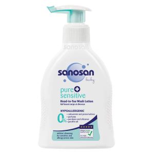Детское гипоаллергенное средство для купания 2 в 1 Sanosan Pure & Sensitive 200 мл