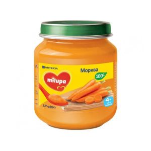 Пюре дитяче овочеве морква Milupa з 4 місяців 125 г