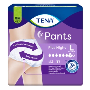 Підгузники-трусики для дорослих Tena pants plus night large №12