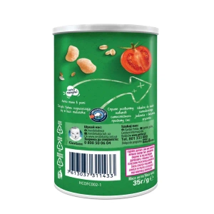 Пшенично-овсяные снеки Gerber Organic с томатами и морковью для детей с 10 месяцев 35 г