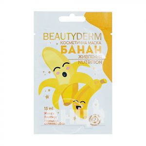 Маска Beauty Derm косметическая банан питание 15 мл