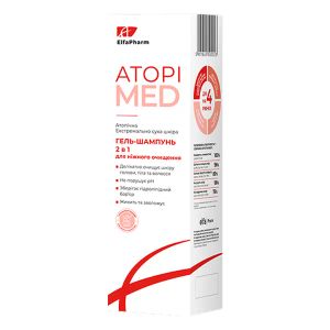 Ніжний очищуючий гель для душу Elfa Pharm. Atopi Med 400 мл