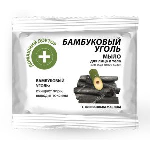 Мило для обличчя Домашній Доктор бамбук і вугілля 70 г