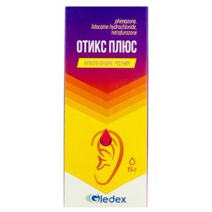Отікс плюс краплі вушні 15 мл