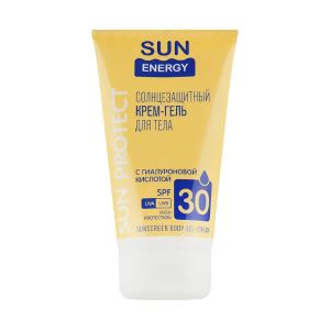 Солнцезащитный крем-гель для тела Sun Energy с гиалуроновой кислотой SPF 30 150 мл