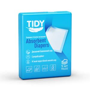 Пеленка гигиеническая Tidy 60х90см №5