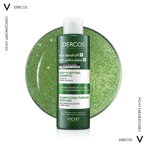 Шампунь-скраб Vichy Dercos для глибокого очищення шкіри голови і волосся проти стійкої лупи 250 мл