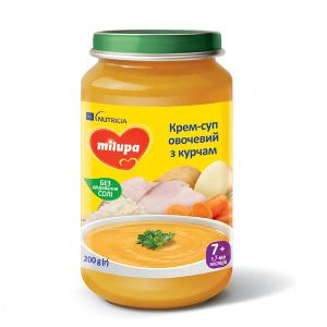 Суп овочевий Milupa з курчам 200 г