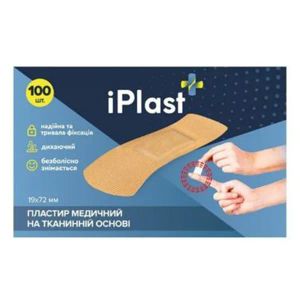 Пластир медичний Iplast 1,9х7,2см №100
