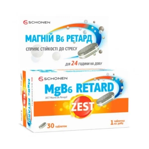 Зест антистресс mgb6 ретард таблетки №30