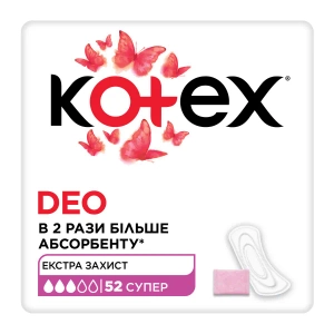 Прокладки ежедневные Kotex Super Deo №52